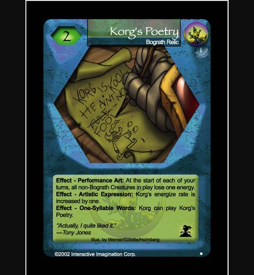 Korgs Poetry